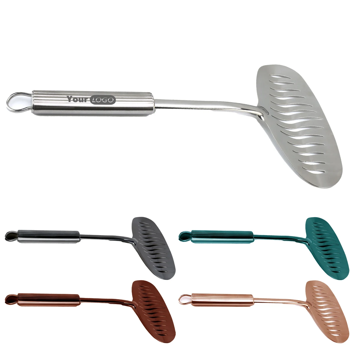 Stainless Steel Widening Household Fish Frying Shovel 1