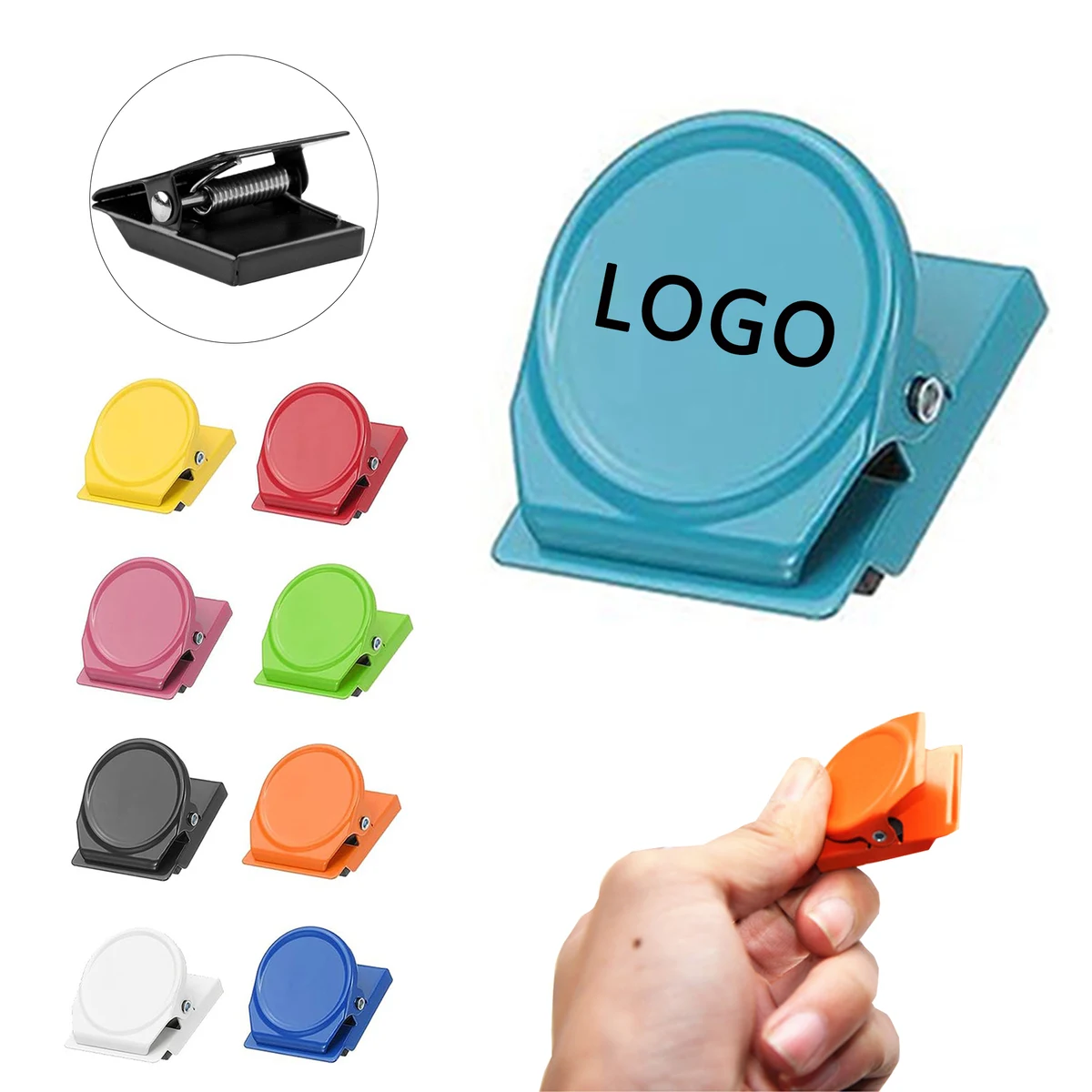Candy Color Magnetic Metal Note Clip 1