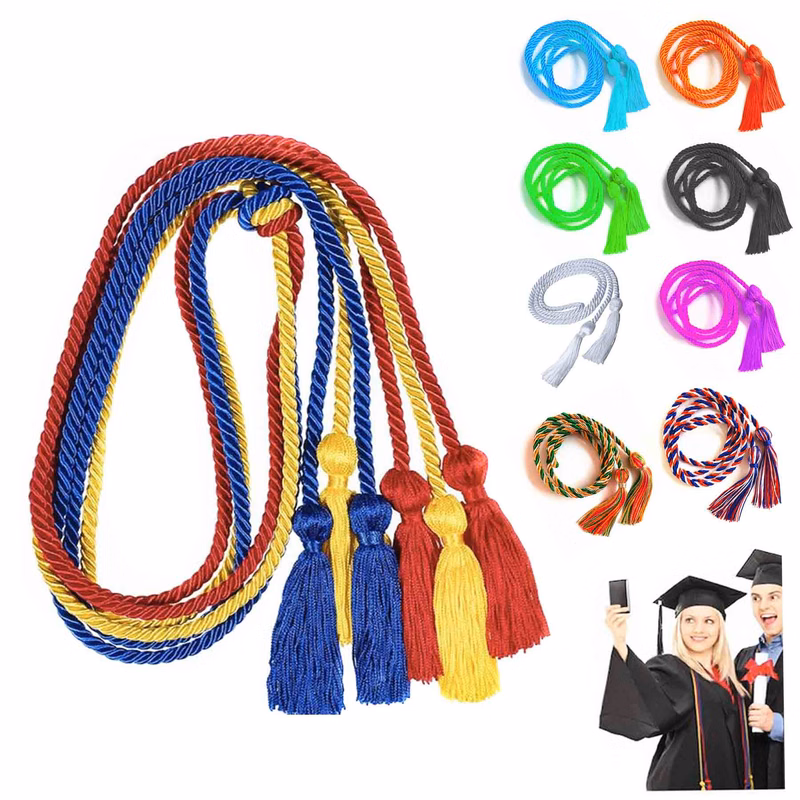 Graduation Tassel Ropes Braided Honor Cords