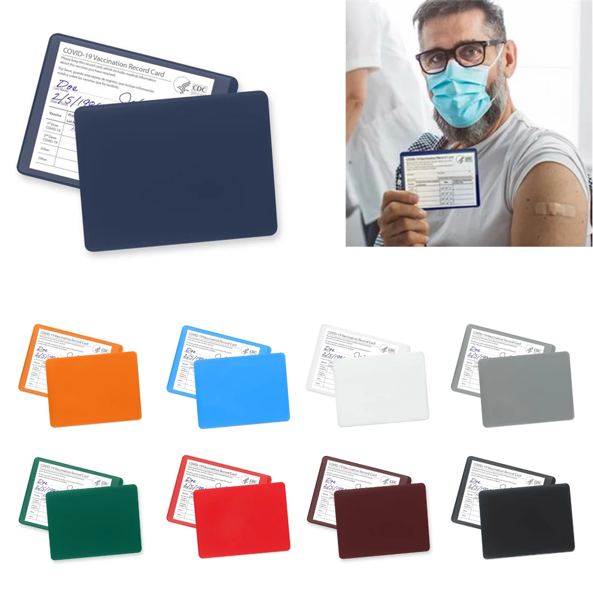 CDC Vaccination Card PVC Holder 1