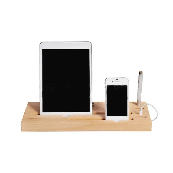 Wooden Multi-function Mobile Phone Base 1