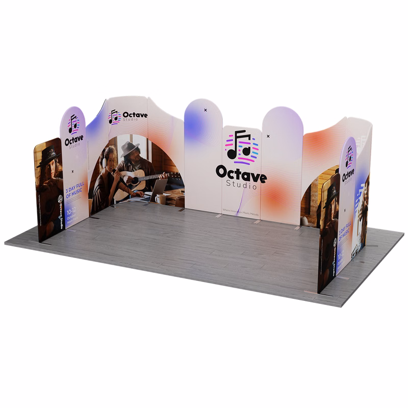 NEW MagLock 10'x20' Booth Fabric Display Kit C
