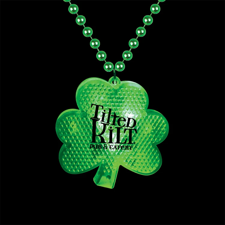 Light Up Shamrock Medallion Beads 1