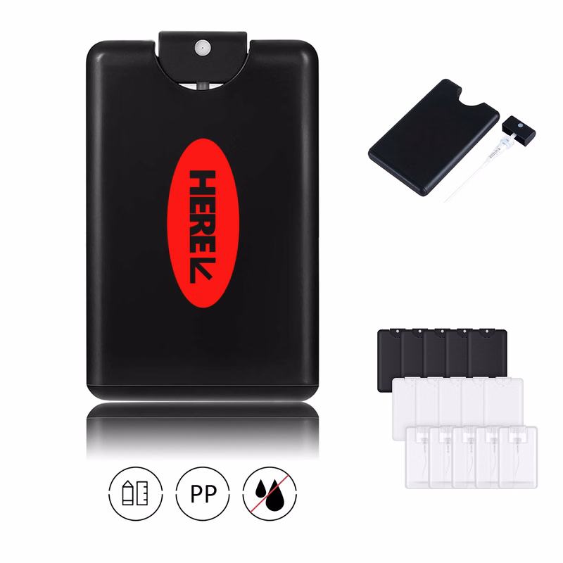 0.7 oz Empty Credit Card Shaped Hand Sanitizer Spray Bottles
