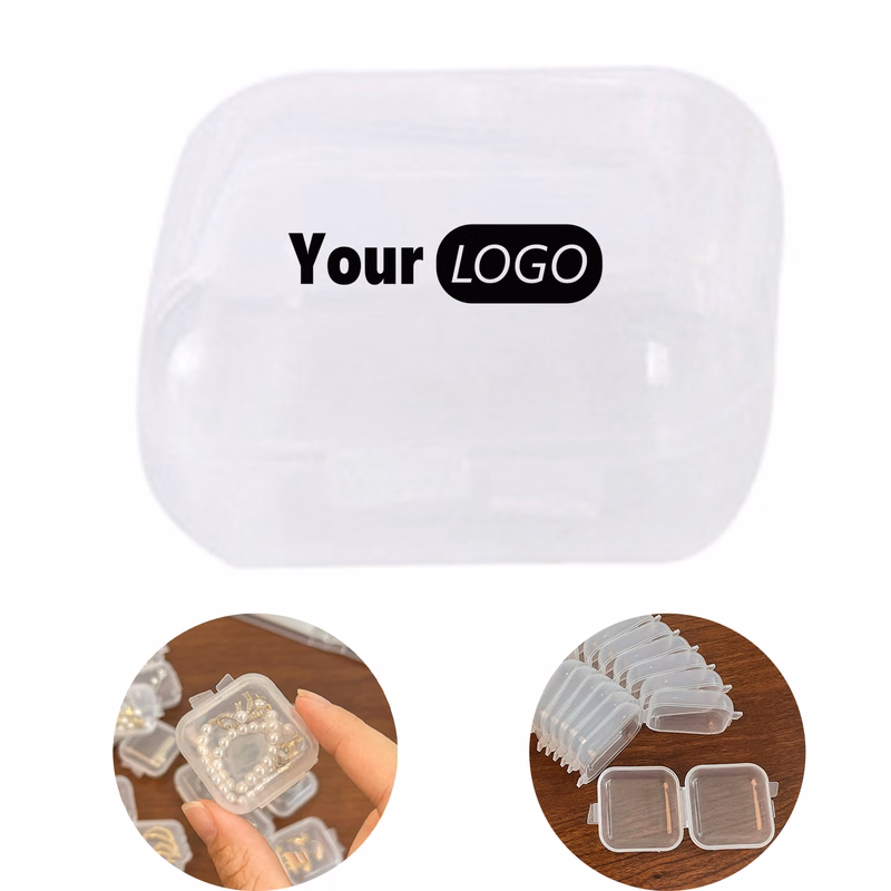 Clear Plastic Mini Jewelry Storage Box