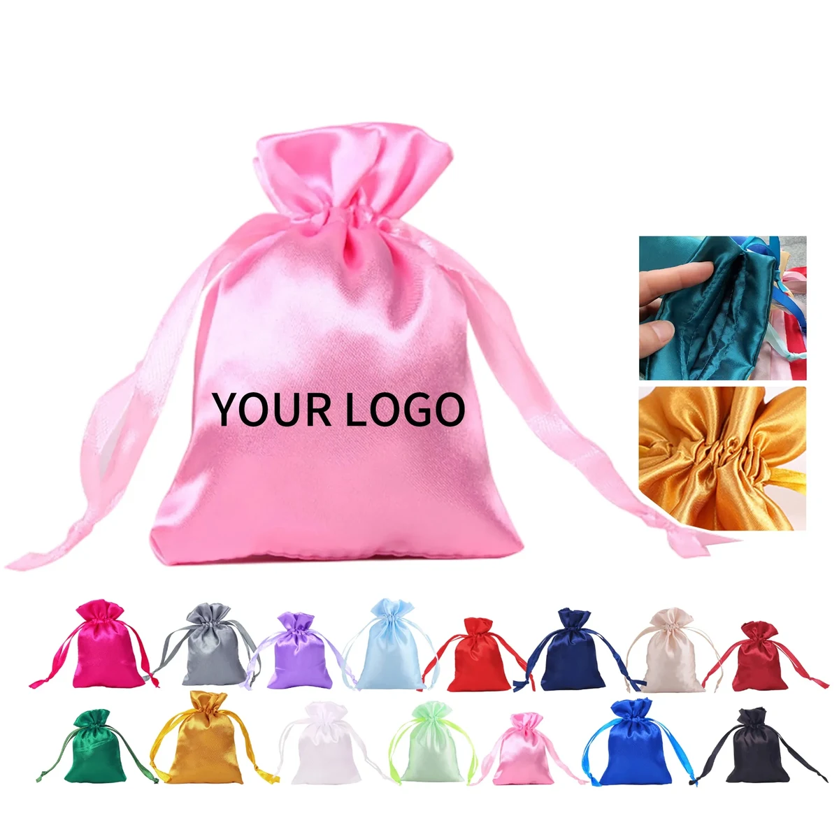 Satin Jewelry Drawstring Pouch 1
