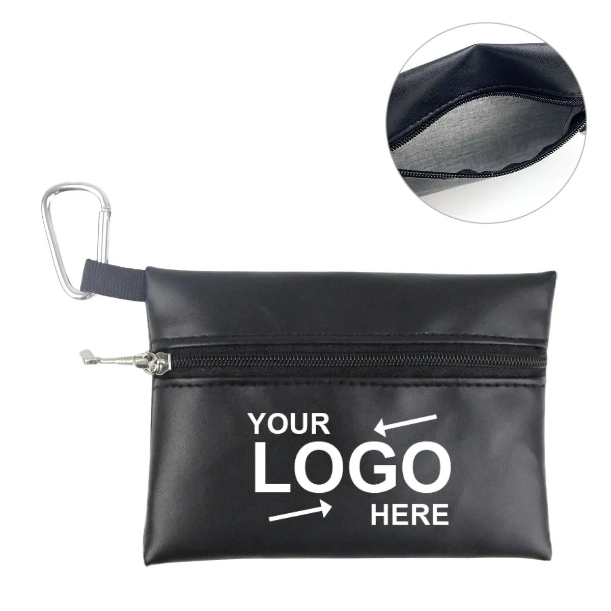 Pu Leather Golf Tee Bag 1