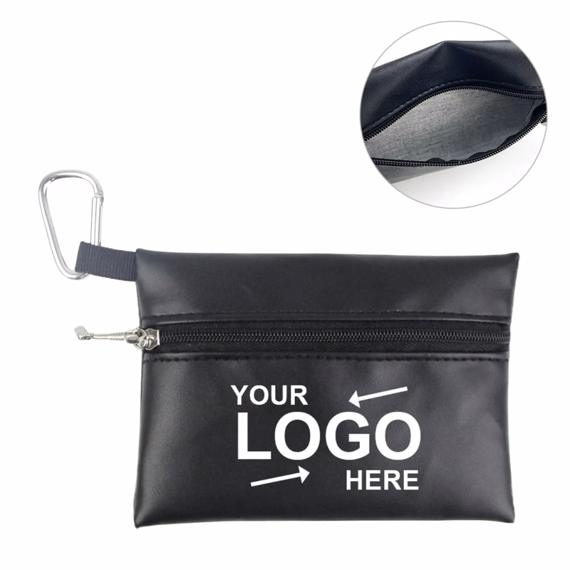 Pu Leather Golf Tee Bag
