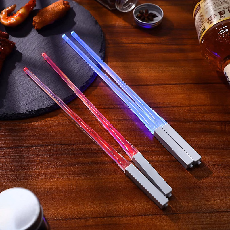 1 Pair Food-Grade Glowing LED Chopsticks