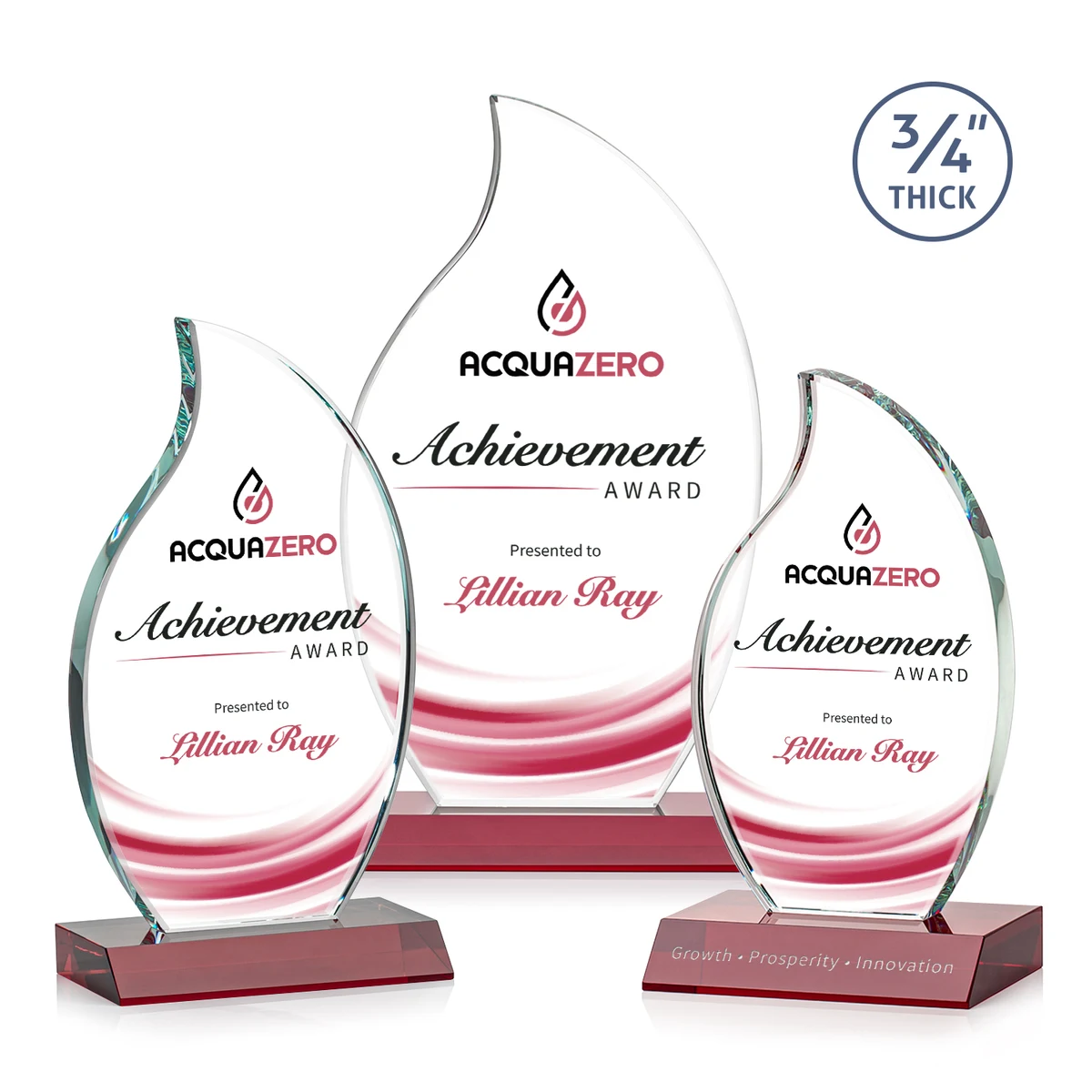 Croydon Flame VividPrint™ Award - Red 1