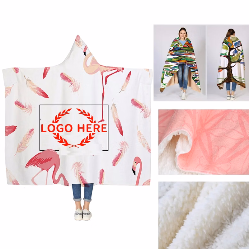 Custom Full Color Hooded Blanket Cloak