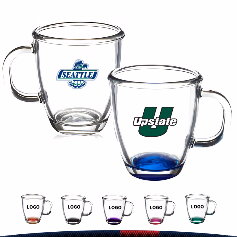 11 oz. Fawley Glass Coffee Mugs