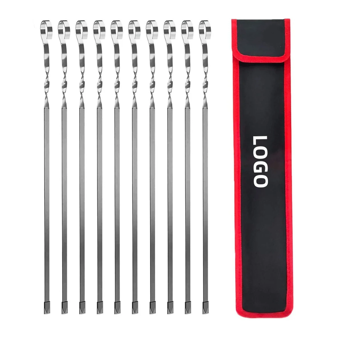 14" Stainless BBQ Skewers Set 1