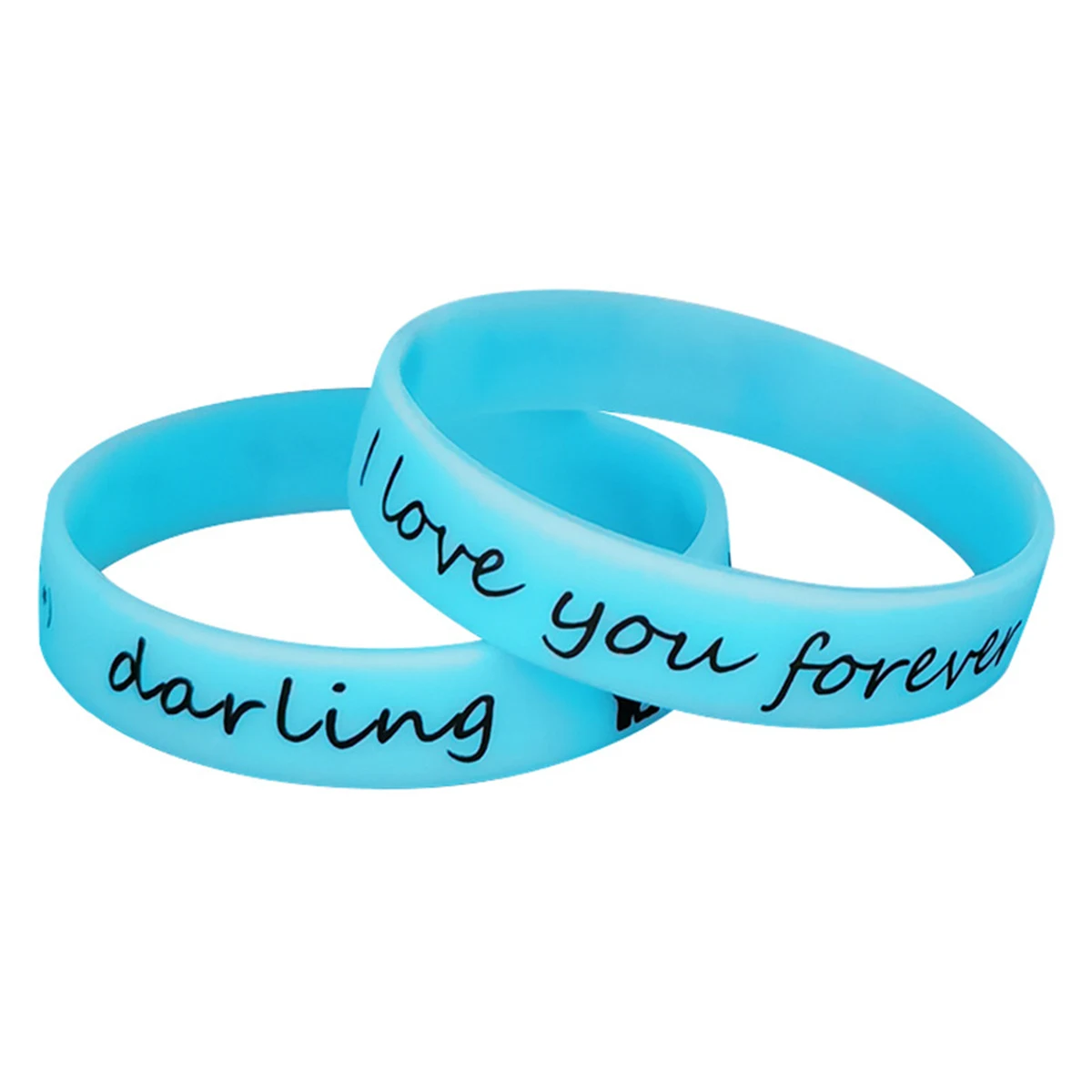 Solid Luminous Color Blank Silicone Bracelets 1