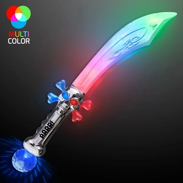 LED Flashing Curved Pirate Sword 1