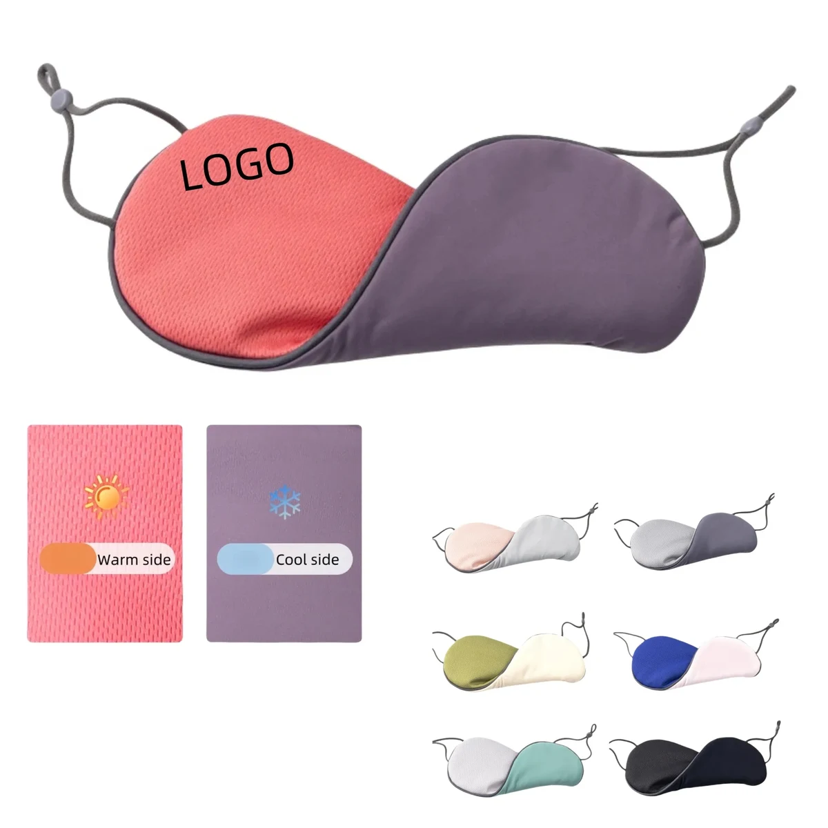 Adjustable Dual Sided Sleeping Eye Mask Warm And Cool 1