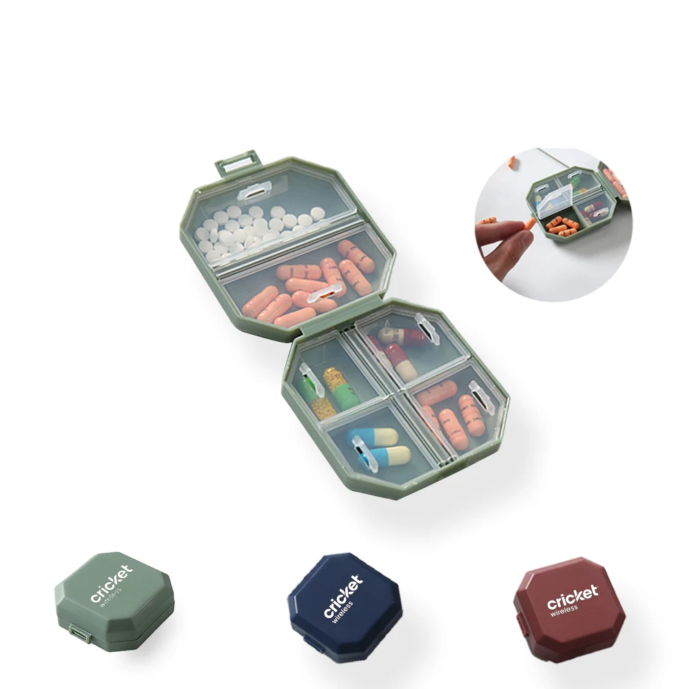 6 Compartments Pill Organizer Box 1