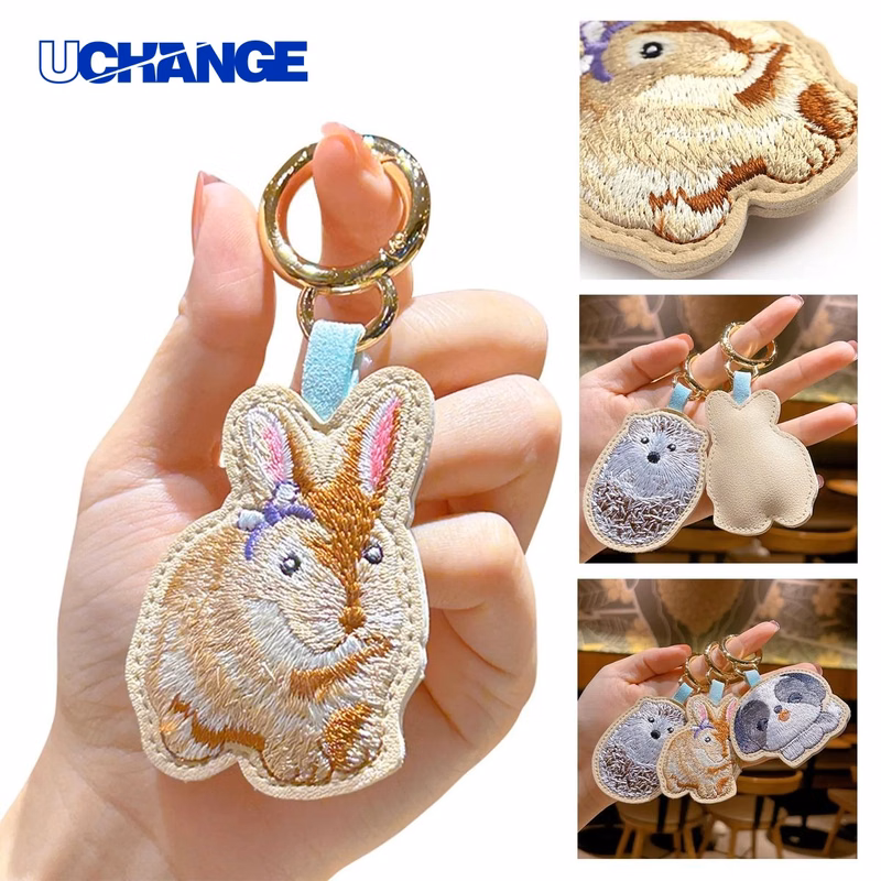PU Leather Keychain Accessory for Daily Carry