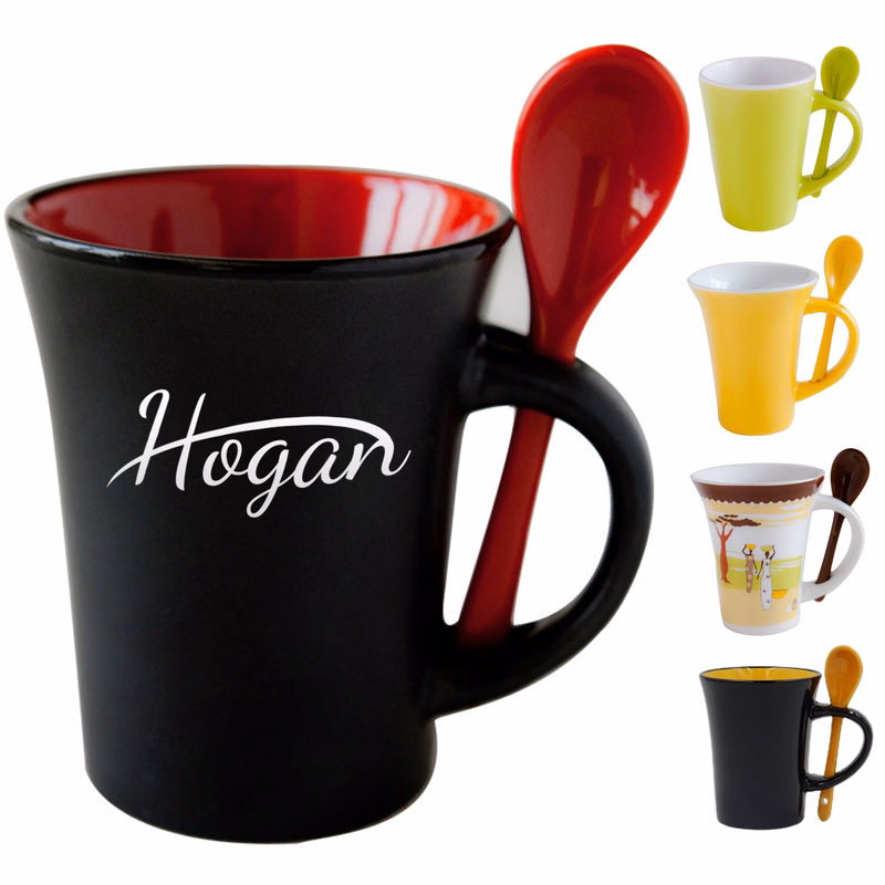 11oz Ceramic Mug with Spoon