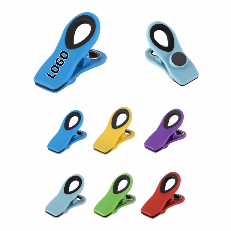 Magnetic moisture-proof sealing clips for household snacks