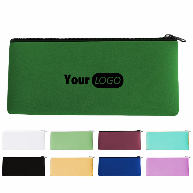 Neoprene Elementary School Square Zipper Stationery Bag