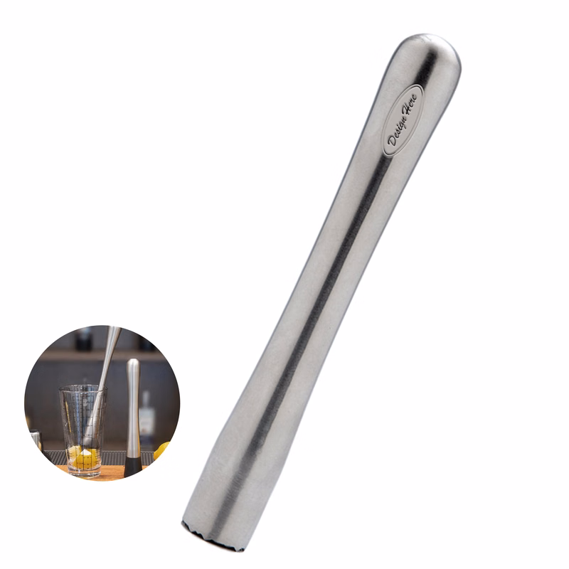 Stainless Cocktail Muddler ?C 7.28" Mixing Bar Tool