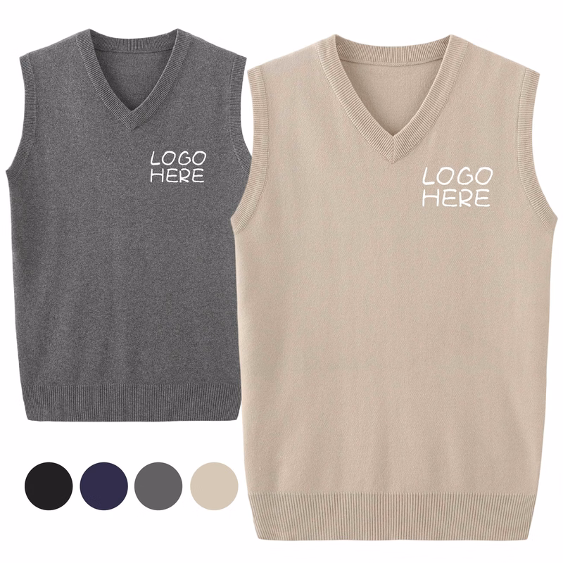 Sleeveless V-Neck Sweater