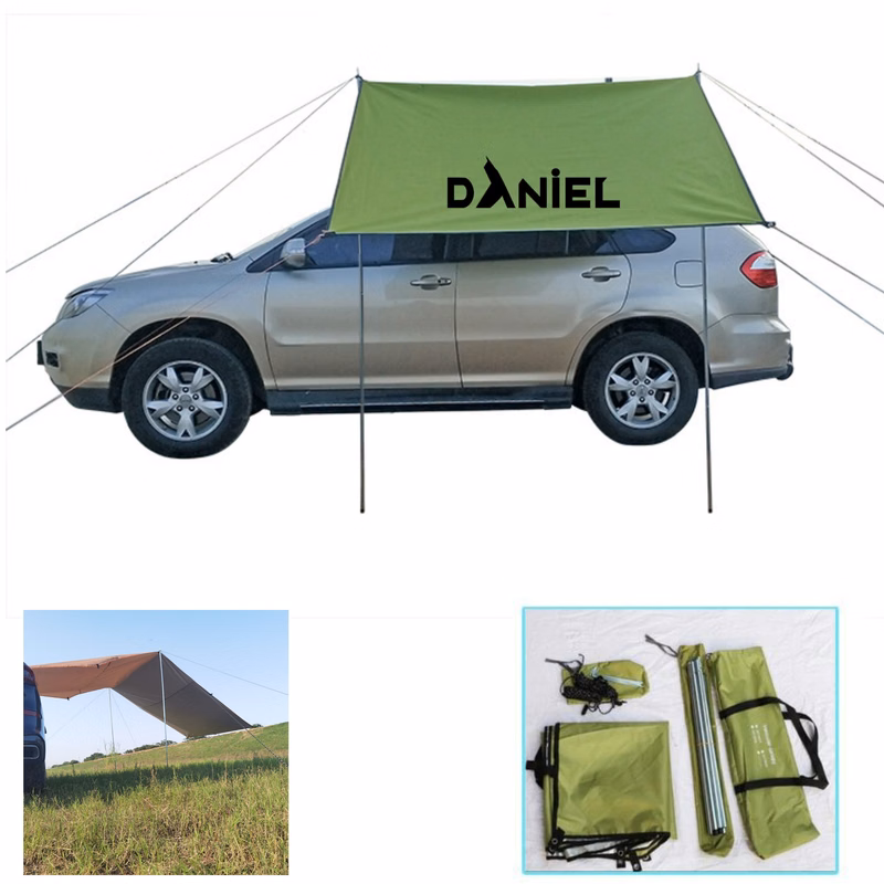 118" x 78" 210D Silver-coated Oxford Fabric Vehicle Mounted Canopy