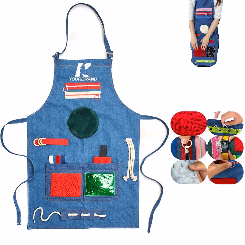 Unisex Multifunction Sensory Fidget Apron Blanket for Elders