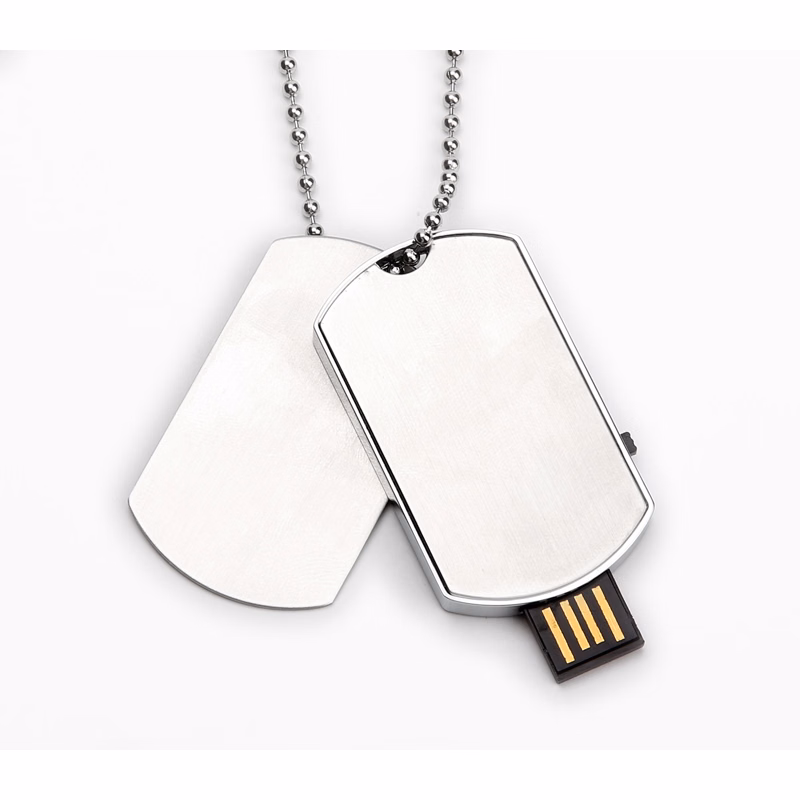 Dog Tag USB Flash Drive, 256MB