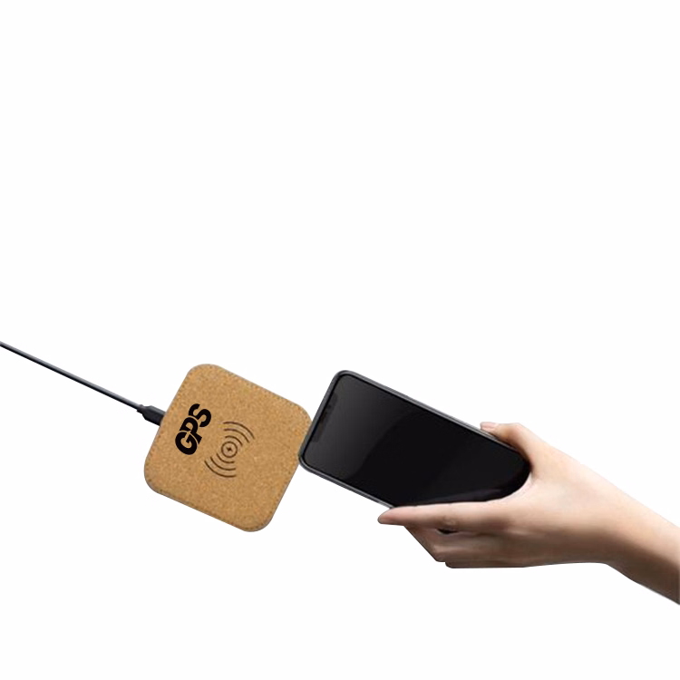Eco-Friendly Square Cork Wireless Charger Pad