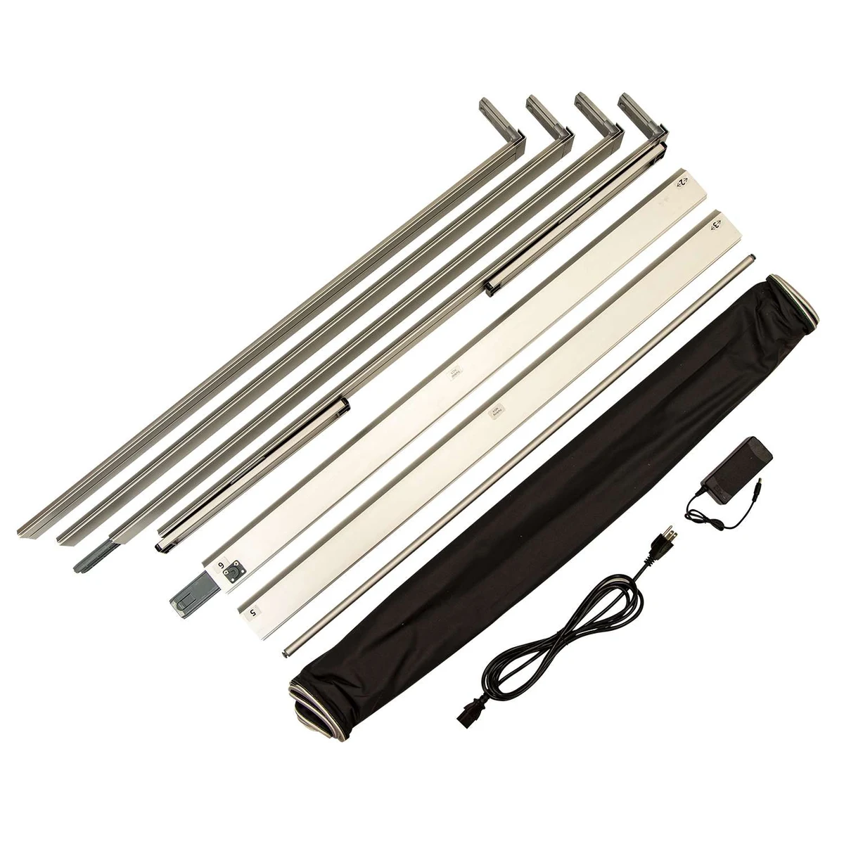 3' x 6.5' Standard SEG Glo Floor Hardware 1