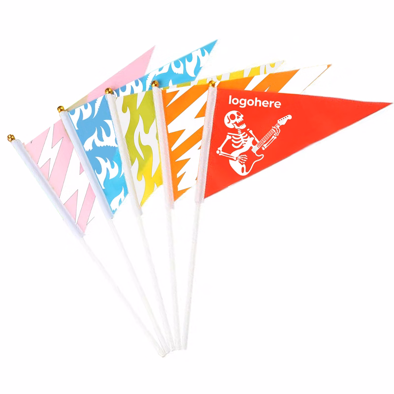 Personalized Polyester Triangle Hand Flag