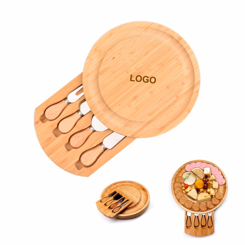 Bamboo Cheese Board and Knife Set (direct import)
