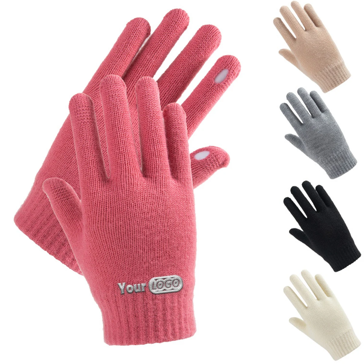 Solid Color Windproof Fingerless Gloves 1