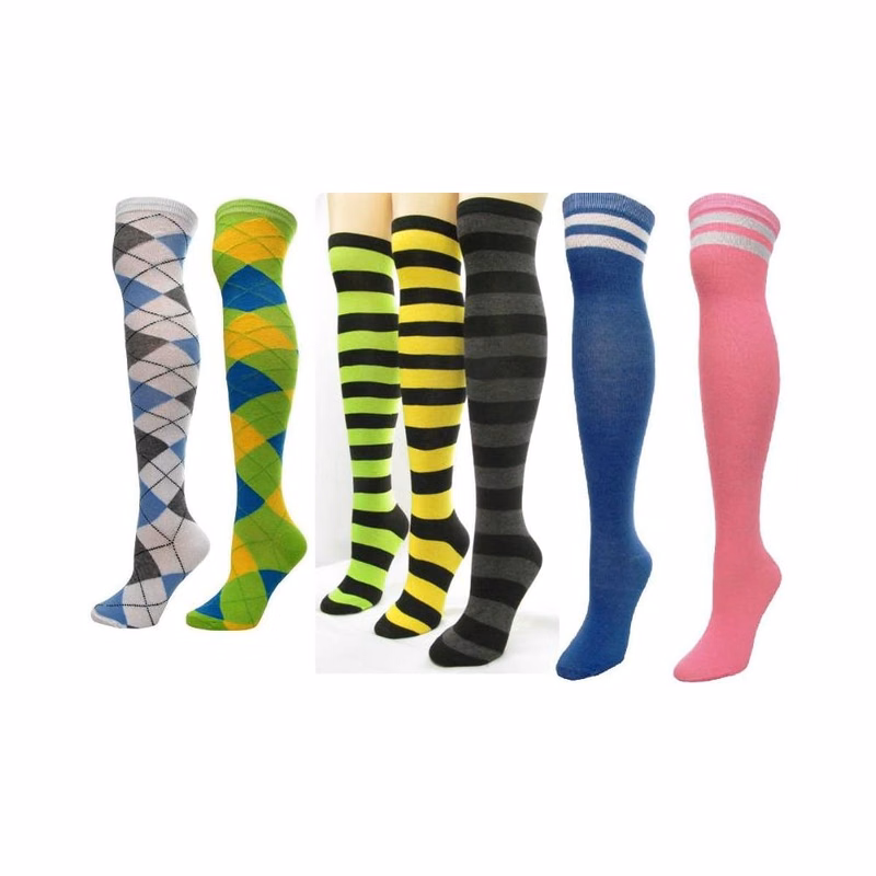 Women's Thigh-High Socks - Size 9-11 Assorted Designs