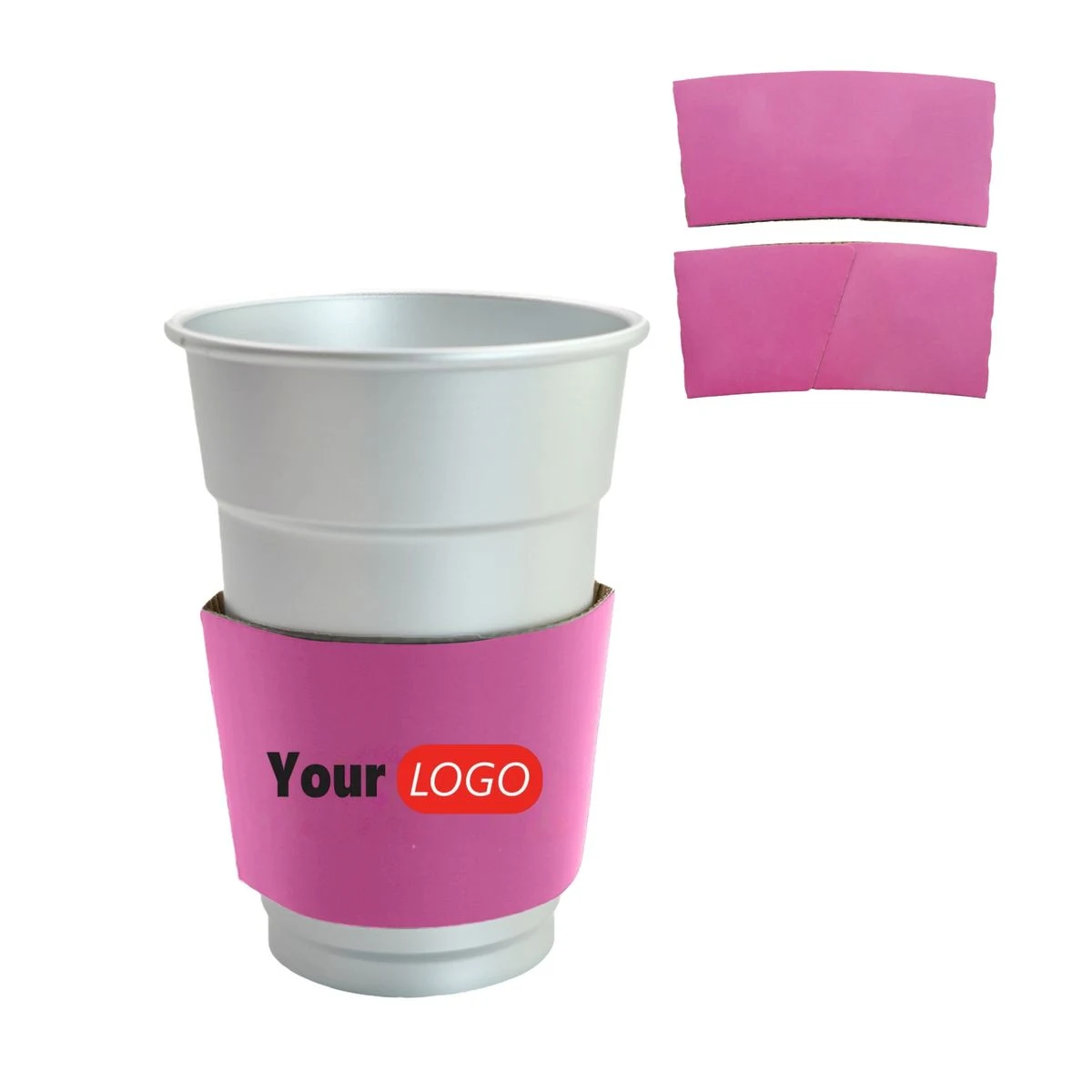Full Color Custom Printed Kraft Coffee Cup Sleeves 1