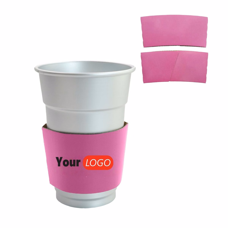 Full Color Custom Printed Kraft Coffee Cup Sleeves