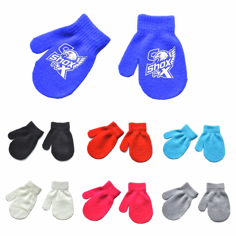 MOQ 10 Winter Baby Knitted Mittens