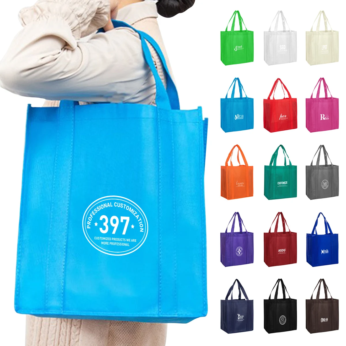 Large Capacity Non-woven Shopping Tote Bag 1