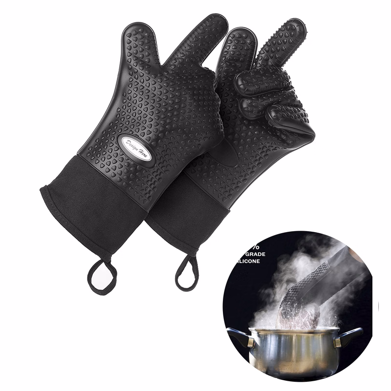 Flexible Kitchen Silicone Mitts for Hot Dishes