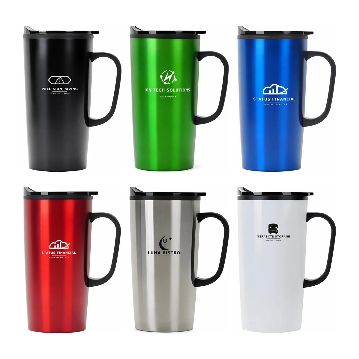 Endura 20 oz Stainless Steel Mug with Plastic Handle 1