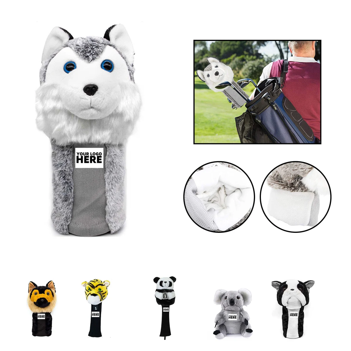 Golf Headcover Husky 1