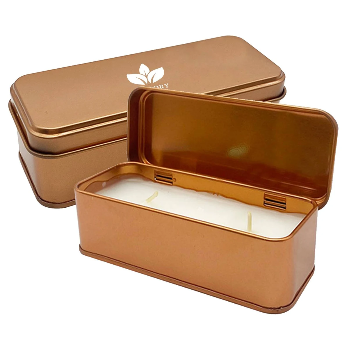 Metal Rectangular Candle 1