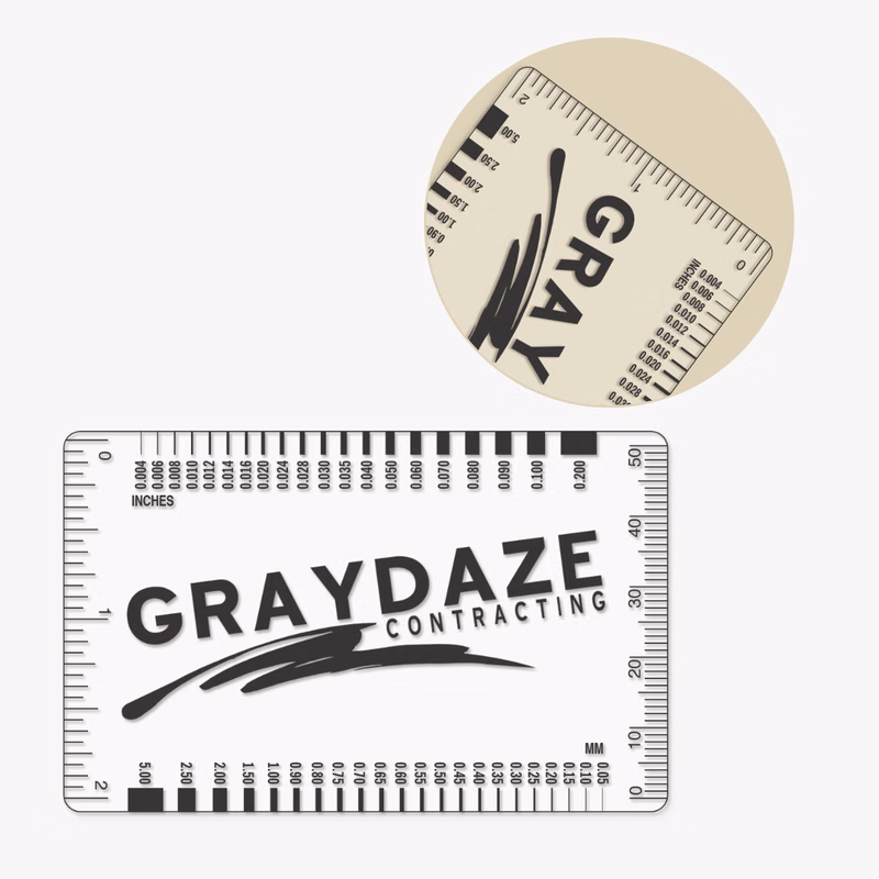 Crack Width Gauge Card