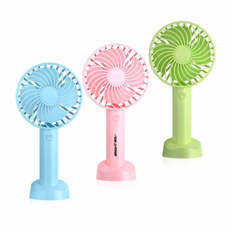 Pocket-Size Mini Fan with Phone Holder Base USB Rechargeable