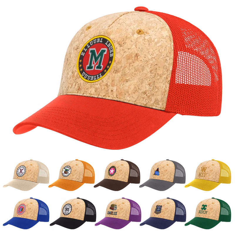 "5-Panel Mesh Cork Caps "