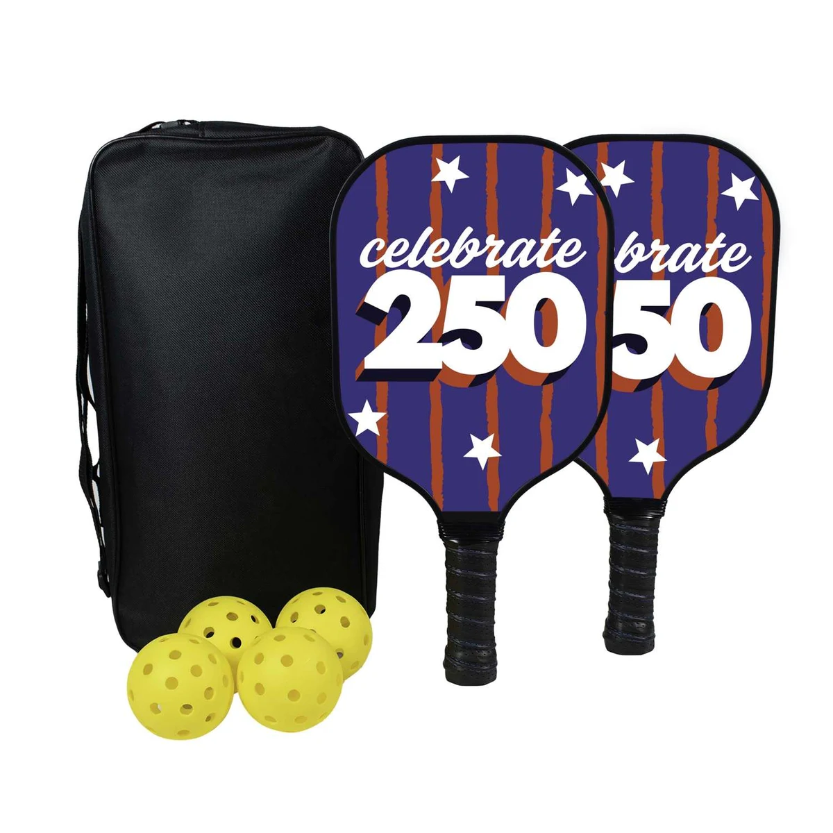 Deluxe Pickleball Set Single-Sided Paddles 1