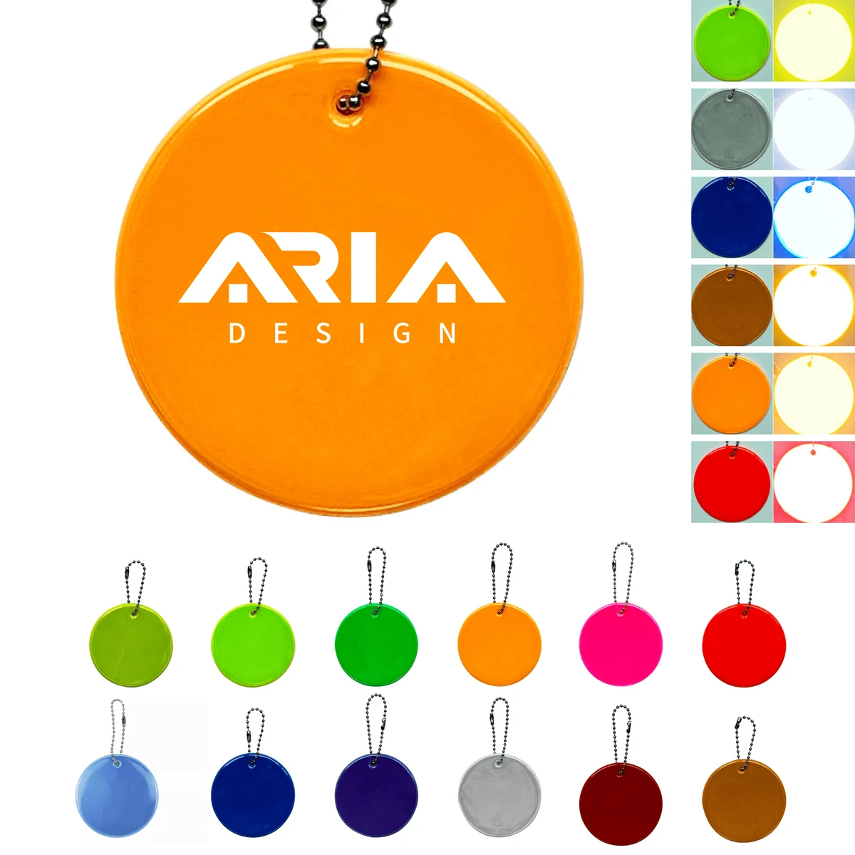 Reflective Safety Keychain Pendant 1
