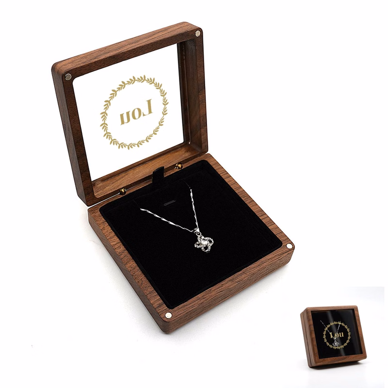 Wood Necklace Box